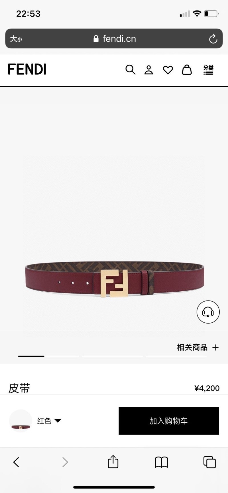 FENDI Belts