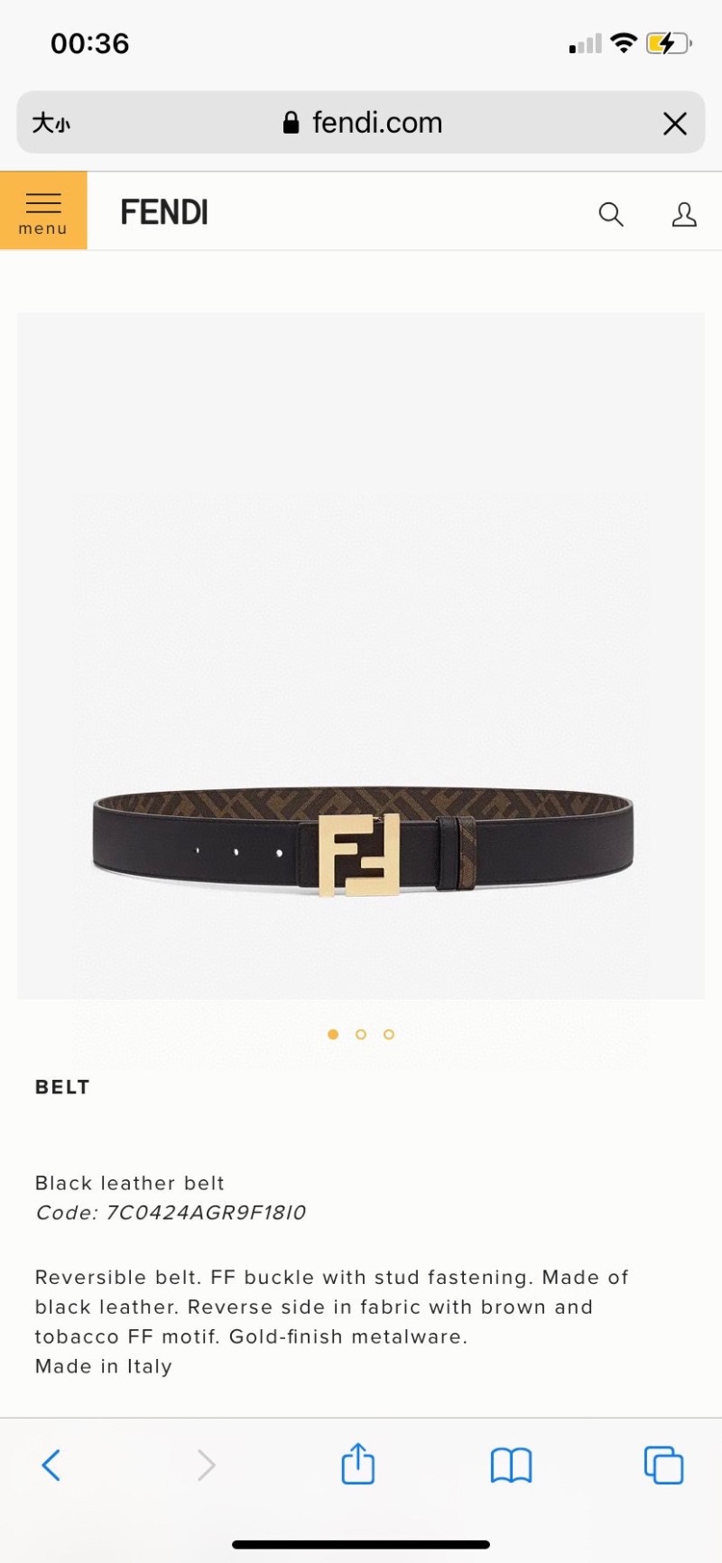 FENDI Belts