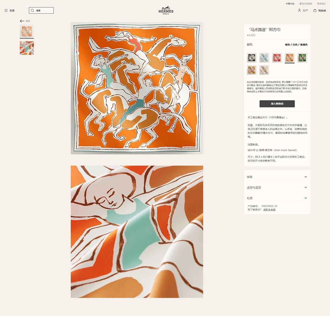 Hermes Scarf