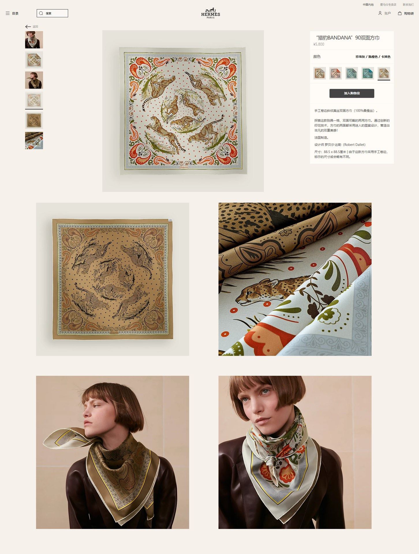 Hermes Scarf