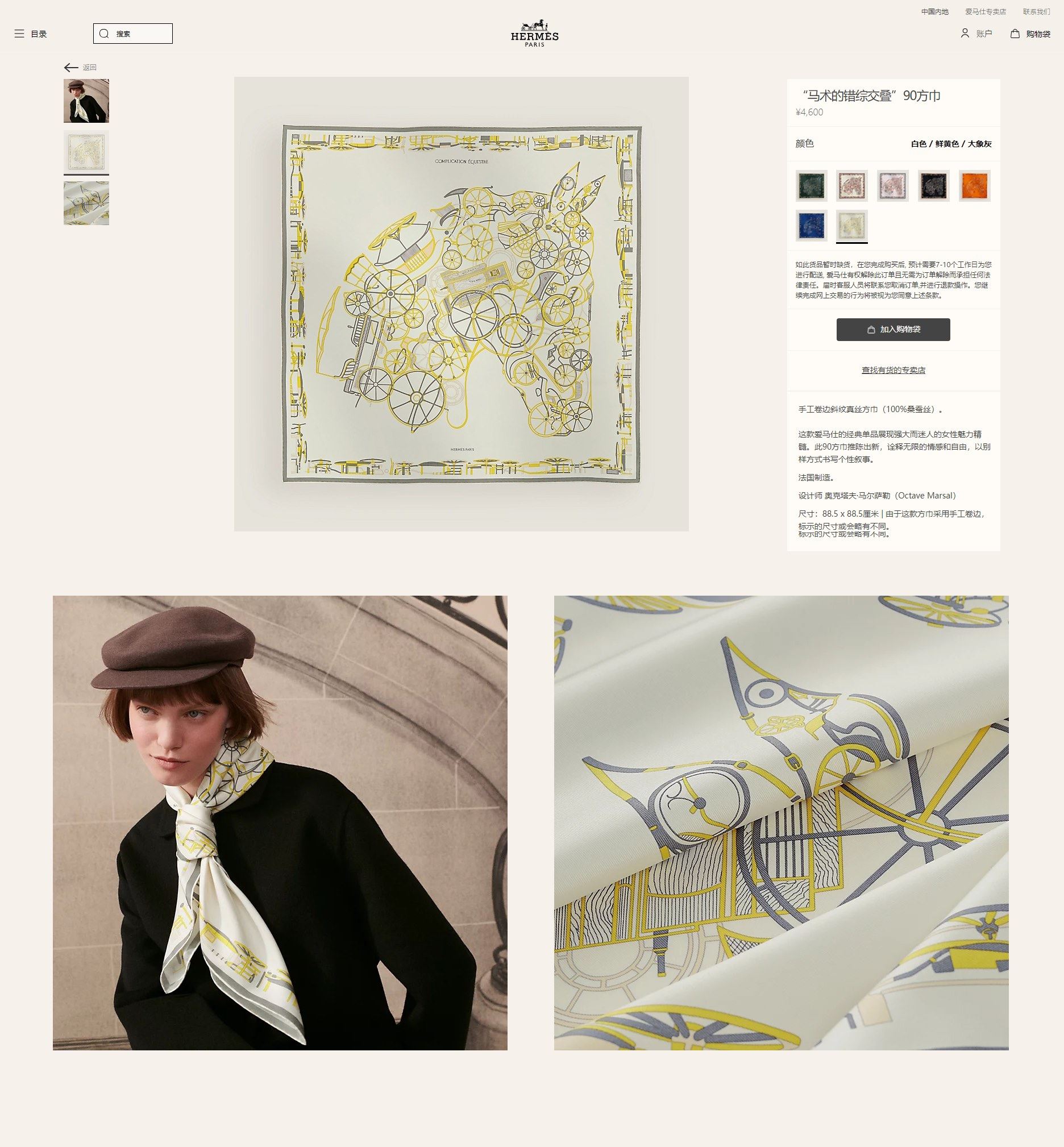 Hermes Scarf